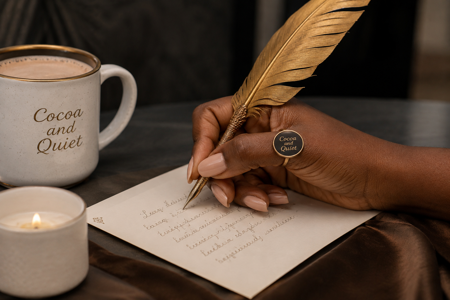 A handwritten letter from Cocoa Quiet